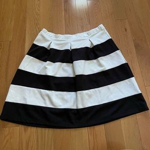 Cato Black & White Striped Skirt size L